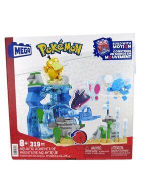 MEGA Pokémon Building Toys Set Aquatic Adventure with 319 Pieces HXF79